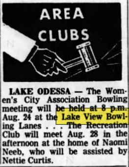 Buddys on the Beach (Lake View Bowl) - Aug 1964 Mention (newer photo)